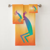 Zuidwest-Abstracte Kokopelli Bad Handdoek (Insitu)