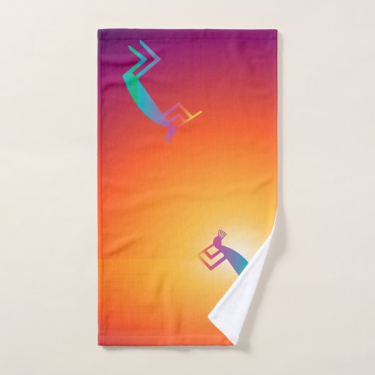 Zuidwest-Abstracte Kokopelli Bad Handdoek (Handdoek)