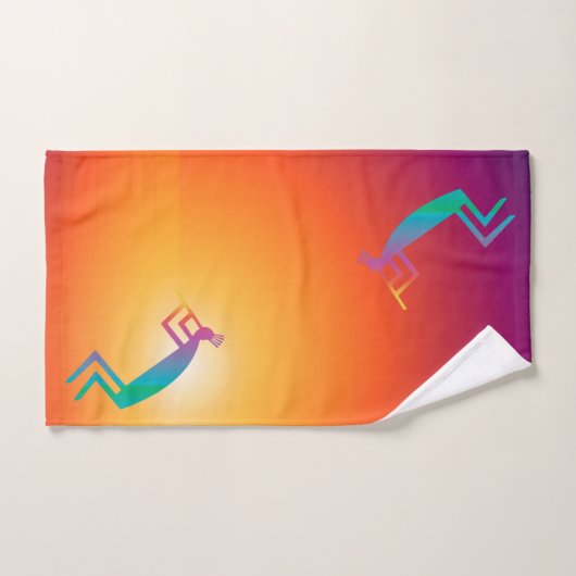Zuidwest-Abstracte Kokopelli Bad Handdoek (Handdoek)