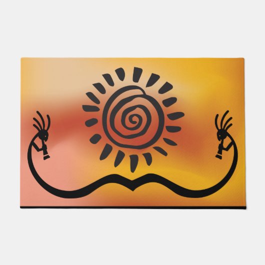 Zuidwest-Amerikaans Kokopelli Doormat Deurmat (Voorkant)
