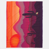 Zuidwest Arizona Woestijn zonsondergang Fleece Deken (Voorkant)