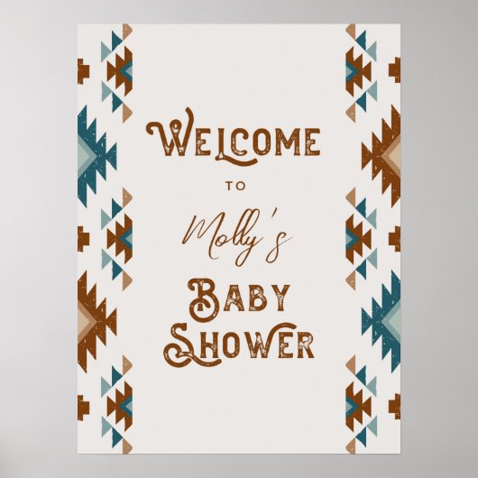 Zuidwest Baby shower Welkom Poster (Voorkant)