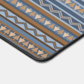 Zuidwest Blauw en Bruin Geometrisch Patroon Bureaumat (Hoek)