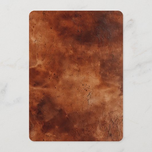 Zuidwest Bruin Faux Leder (look) Menu (Achterkant)