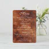 Zuidwest Bruin Faux Leder (look) Menu (Staand voorkant)