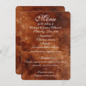 Zuidwest Bruin Faux Leder (look) Menu (Voorkant / Achterkant)