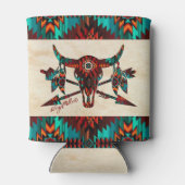 Zuidwest-buffelschedel en pijlen blikjeskoeler (Achterkant)