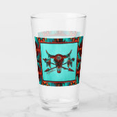 Zuidwest-buffelschedel en pijlglas glas (Achterkant)