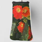 Zuidwest Cactus Vloer helder rood Floral Bloom Golfheadcover (Draai 90)