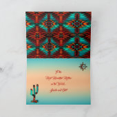 Zuidwest Cactus & Zon Moederdagkaart Kaart (Binnen)