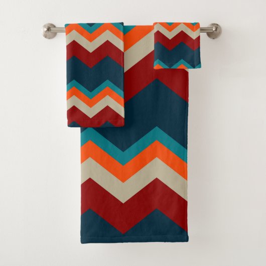 Zuidwest-Chevron Bad Handdoek (Insitu)