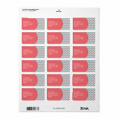 Zuidwest-Chevron-patroon Etiket (Full Sheet)