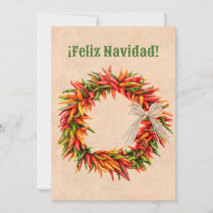 Zuidwest Chile Ristra Wreath Flat Vakantie Kaart