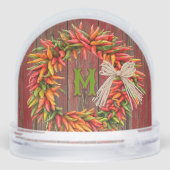 Zuidwest Chili krans gepersonaliseerd Sneeuwbol (Achterkant)