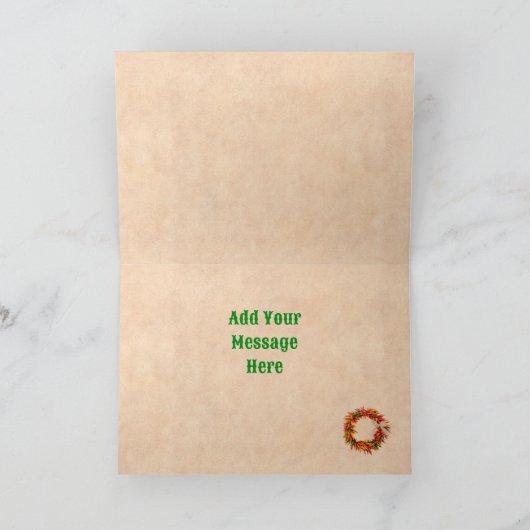 Zuidwest Chili kransen kerst Kaart (Binnen)