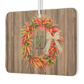 Zuidwest Chili Ristra Krans Gepersonaliseerd Initi Luchtverfrisser (Links)