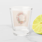 Zuidwest Chili Ristra Wreath on Adobe Wall Shot Glas (Achterkant)