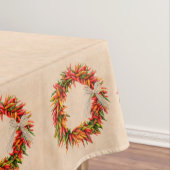 Zuidwest Chili Ristra Wreath on Adobe Wall Tafelkleed (Voorbeeld)