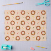 Zuidwest Chili Ristra Wreath on Adobe Wall Tissuepapier (Craft)