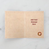 Zuidwest Chili Ristra Wreath Rustiek Rood Venster Kaart (Binnen)