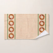 Zuidwest-Chili Ristra Wreaths op Adobe Wall Bad Handdoek (Handdoek)