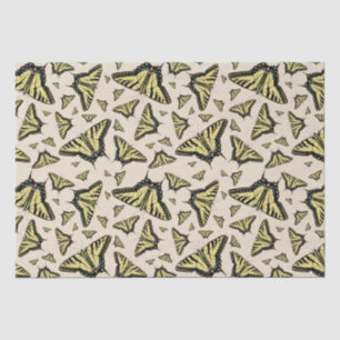 Zuidwest-gele kanonstaart tissuepapier