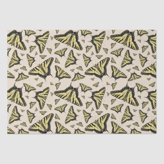 Zuidwest-gele kanonstaart tissuepapier (Voorkant)