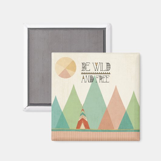 Zuidwest Geo II| Wild en vrij Magneet (Voorkant / Achterkant)