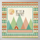 Zuidwest Geo II| Wild en vrij Poster (Voorkant)