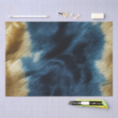 Zuidwest Gold Blue Koeienhuid Tissuepapier (Craft)