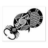 Zuidwest-Indiaanse Mimbres Tribal Scorpion Rubberstempel (Afrduk)