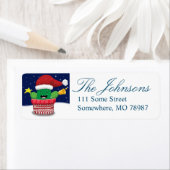 Zuidwest-kerstcactus — Retouradreslabels Etiket (Insitu)