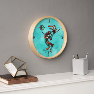 Zuidwest Kokopelli Ronde Wandklok