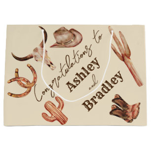 Zuidwest-land ranch western cowgirl bruiloft groot cadeauzakje