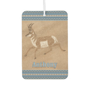 Zuidwest lopende Pronghorn Antelope gepersonalisee Luchtverfrisser