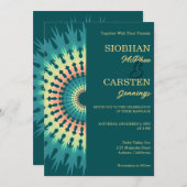 Zuidwest Mandala bruiloft uitnodiging (Voorkant / Achterkant)