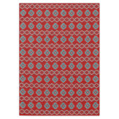 Zuidwest Mesas Rood & Turquoise geometrisch medium Tafelkleed (Voorkant)