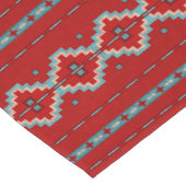 Zuidwest Mesas Rood & Turquoise Korte Tafelloper (Hoek)