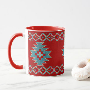 Zuidwest Mesas Rood & Turquoise Mok