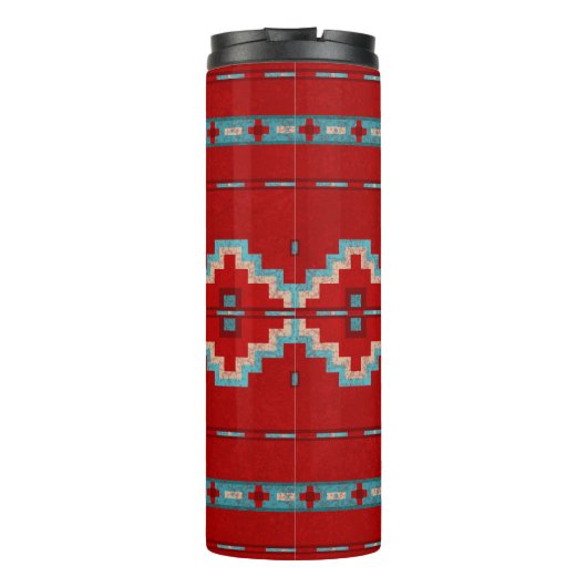 Zuidwest Mesas Rood & Turquoise Thermosbeker (Achterkant)