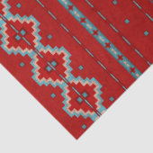 Zuidwest Mesas Rood & Turquoise Tissuepapier (Detail)