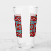 Zuidwest Mesas Turquoise & Rood Drink Glas (Links)