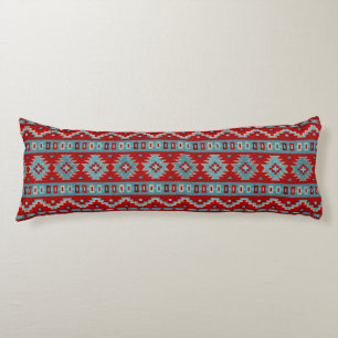 Zuidwest Mesas Turquoise & Rood Lichaamskussen