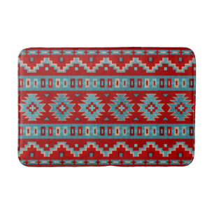 Zuidwest Mesas Turquoise & Rood Medium Badmat