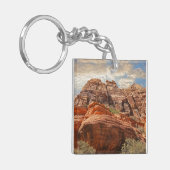 Zuidwest Mountain Scene Acryl Sleutelhanger (Voorkant Links)