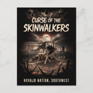 Zuidwest Navajo-natie Donkere Folklore Horror Kuns Briefkaart