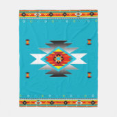 Zuidwest Patroon 8, veranderlijke kleuren Fleece Deken (Voorkant)