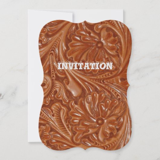 zuidwest patroon western land gereedschap leer kaart (Voorkant)