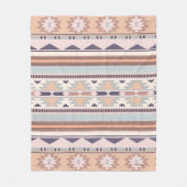 Zuidwest Peach Tribal Pattern Fleece Deken (Voorkant)