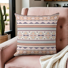 Zuidwest Peach Tribal Pattern | Kussen